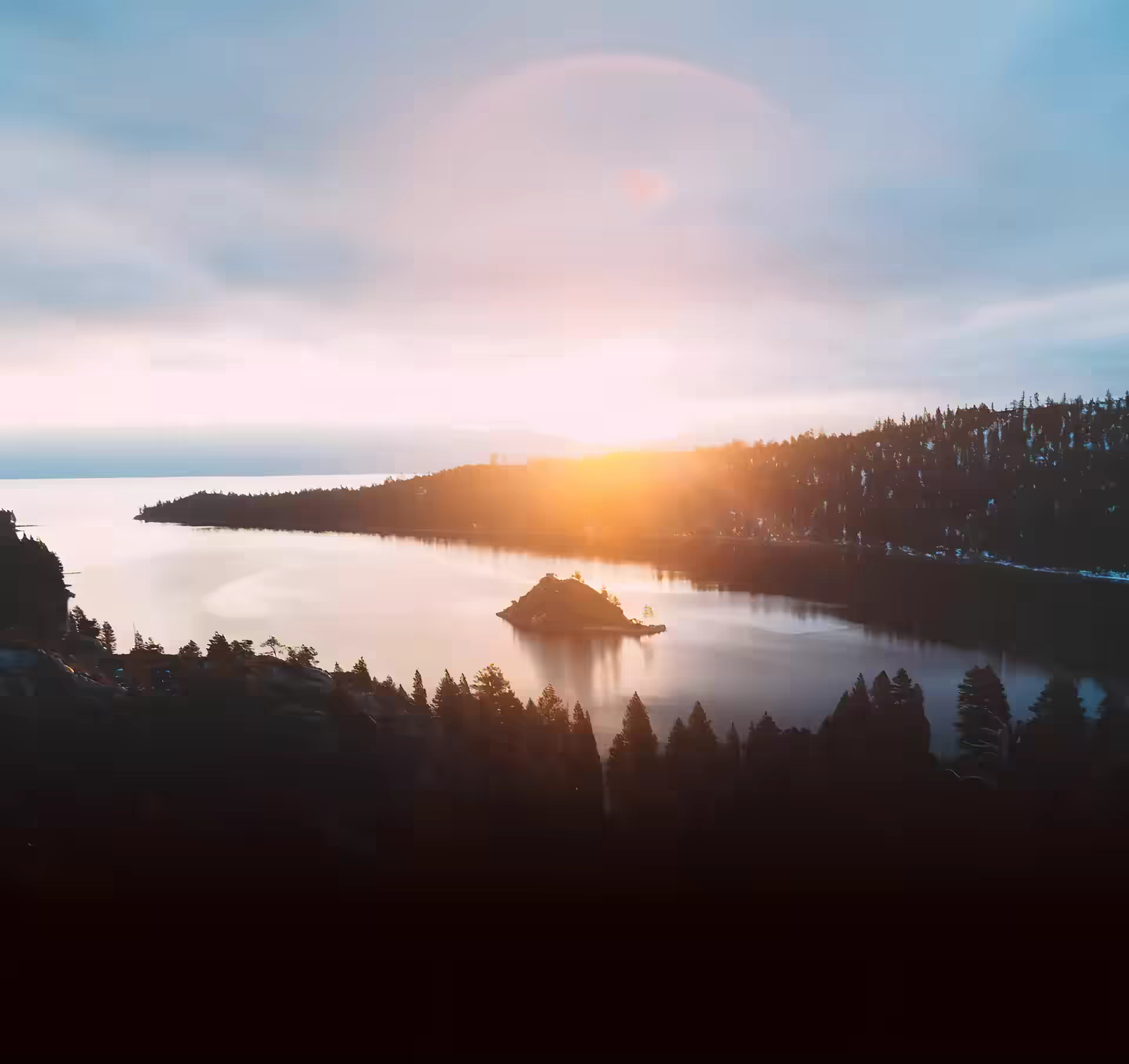 Landing Page background image of a sunny landscape